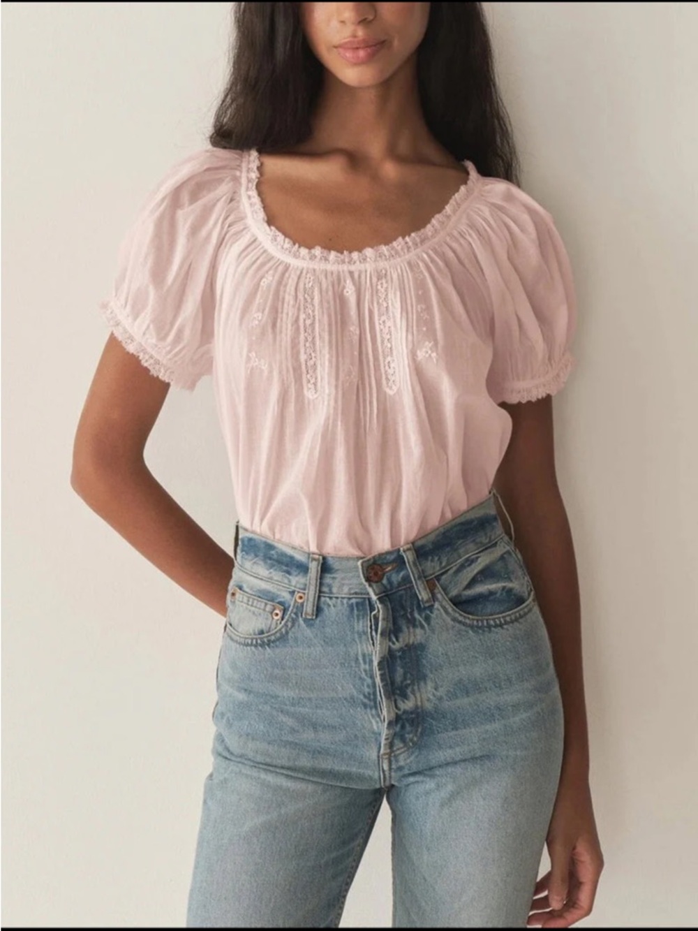 DOEN Frederica Top in Blush, NWT